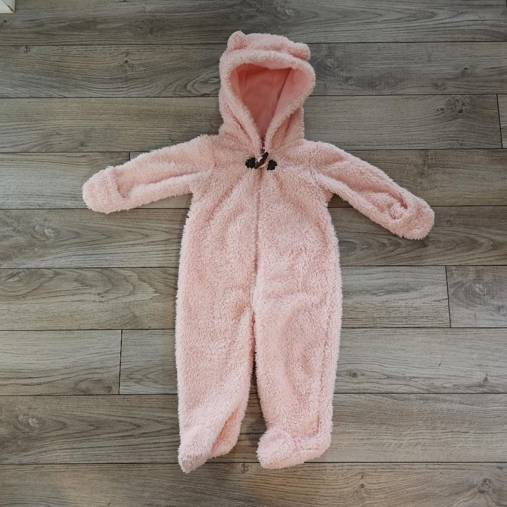 Carters Hooded Sherpa Bunting - Baby Girl - Picture 3 of 6